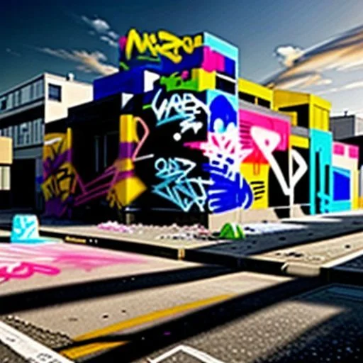 Stylized graffiti tag
