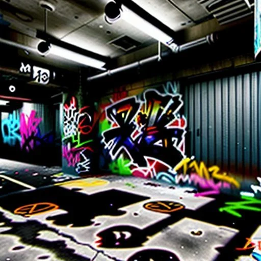 Calligraphy-inspired graffiti from Middle East